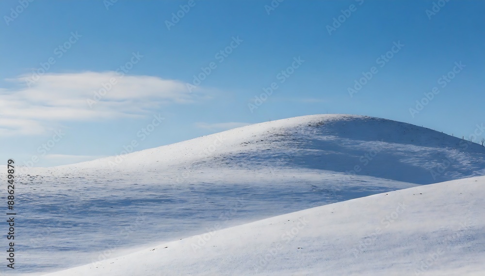 Canvas Prints Beautiful winter landscape with snow covered mountain