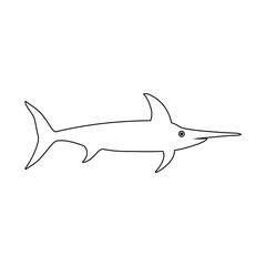 Fish icon vector set. Food illustration sign collection. Ocean symbol or logo.