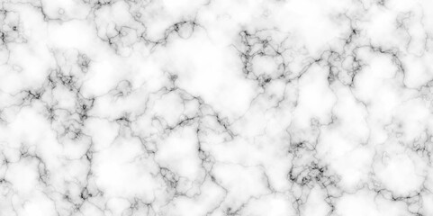 White marble texture Panoramic white background. marble stone texture for design. Natural stone Marble white background wall surface black pattern. White and black marble texture background.