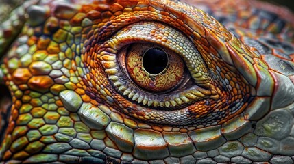 Fototapeta premium Close Up of a Reptilian Eye