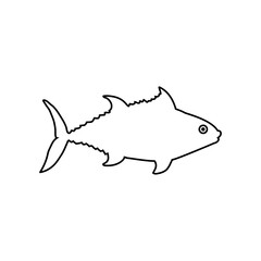 Obraz premium Fish icon vector set. Food illustration sign collection. Ocean symbol or logo.