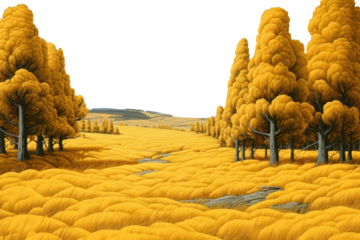 PNG Field tree landscape outdoors.