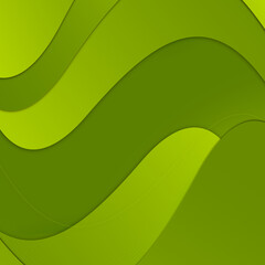 Abstract green background with waves