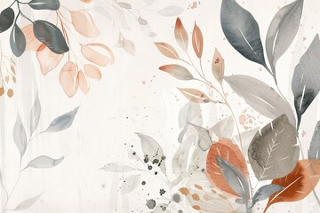 Soft watercolor abstract in pastel shades with delicate patterns and a dreamy ambiance