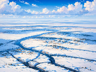 landscape in the mountains