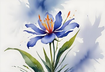 flowers plant watercolor