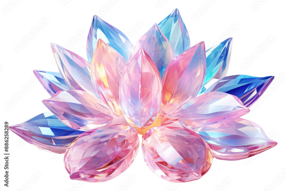 Wall mural png lotus gemstone jewelry crystal.