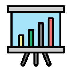 Statistics Vector Filled Icon Design