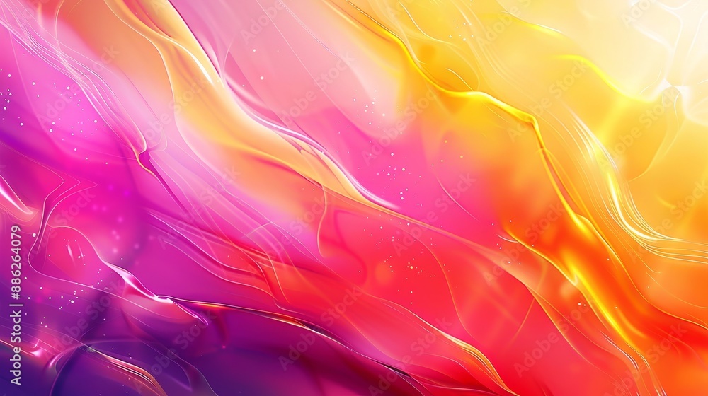 Poster stylish abstract minimal wavy networking background. colorful gradient wave design.