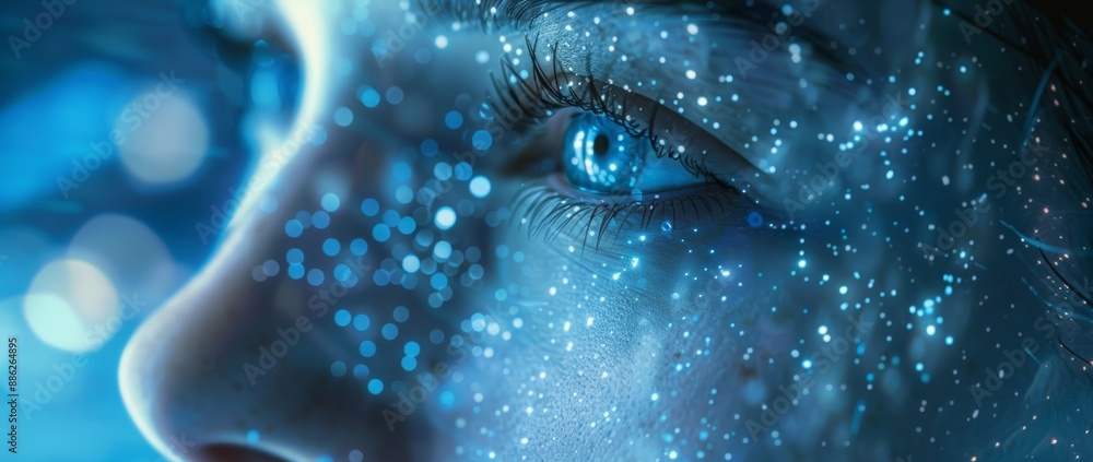 Poster Security system with biometric authentication and facial recognition.