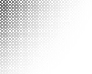 Halftone noise texture. Grunge dirty speckles, spots, dots transparent. Black grit sand grain transparency. Retro pixel comic textured backdrop. PNG gritty cartoon pop art halftone overlay 