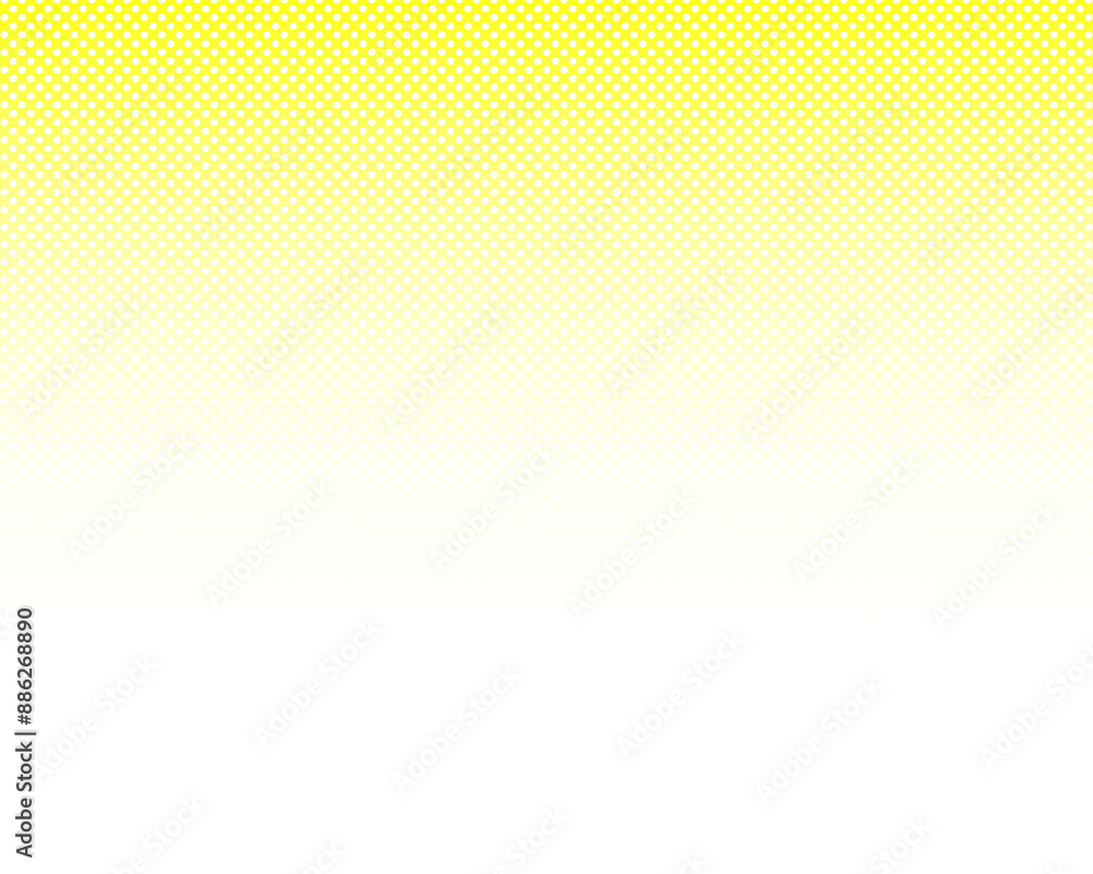 Poster transparency halftone effect yellow gradient fade transparent