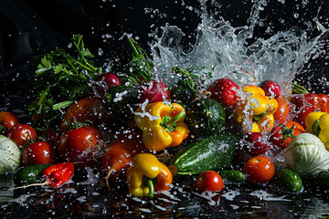 Healthy food selection created with generative Ai technology