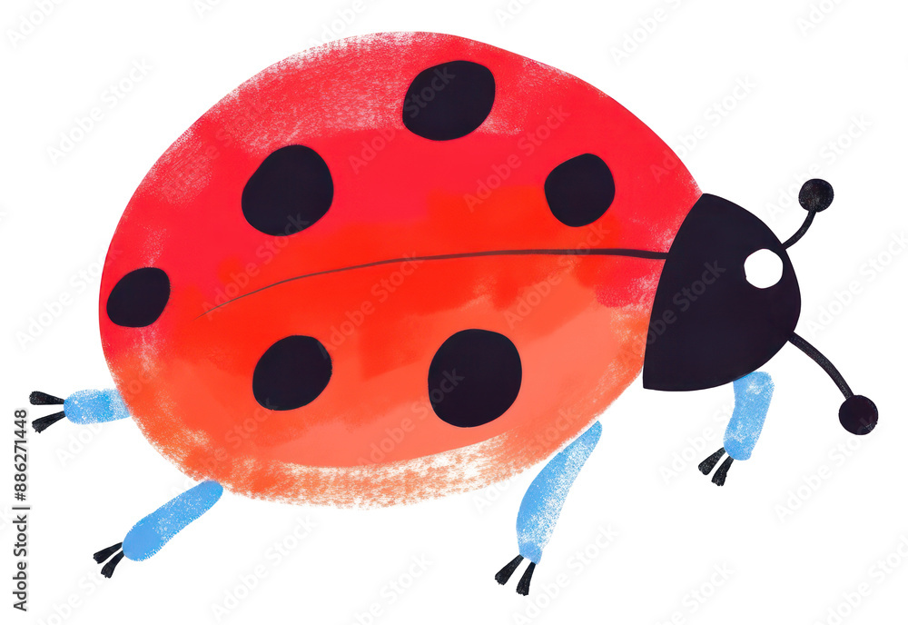 Poster PNG Ladybug animal insect nature.