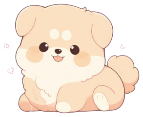 PNG Puppy toy pomeranian creativity.