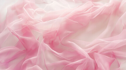 Obraz premium background, pink veil on a light background, 3 d illustration, abstract minimalism