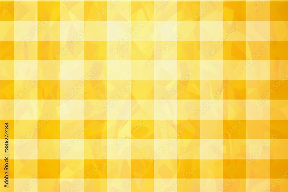 Poster yellow checkered background. checker pattern concept. grid geometric square shape