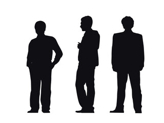 Business people silhouettes vector 
