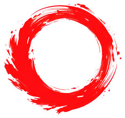 PNG Red circle black white background splattered.