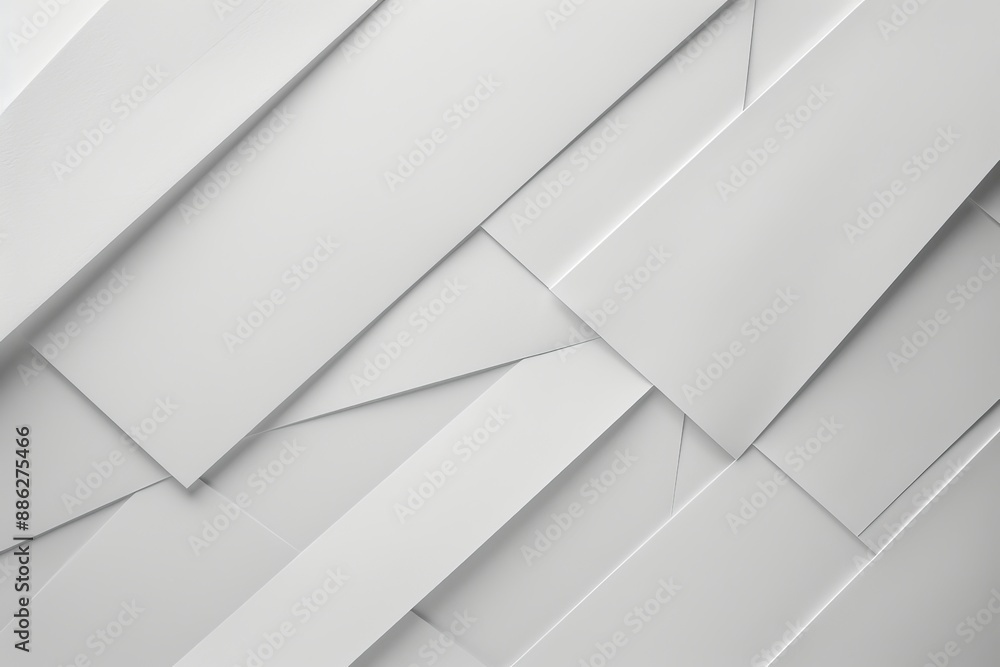 Poster modern abstract black and white background pattern with layers of transparent material in triangle, 