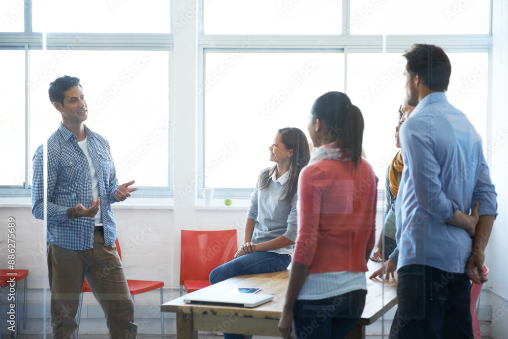 Poster theres no better work than teamwork. shot of a group of casually dressed businesspeople in the offic