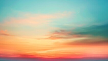 Obraz premium Orange white blue teal blurred noise texture header poster banner landing page backdrop design with vibrant grainy gradient background