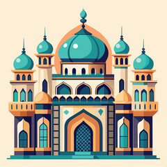 Fototapeta premium Mosque icon vector illustration, 