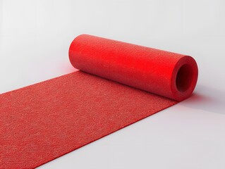 Cartoon Red Carpet Roll 3D Render