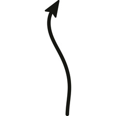 Doodle Arrow Direction, Hand Drawn Arrow Mark Icon