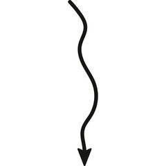 Doodle Arrow Direction, Hand Drawn Arrow Mark Icon