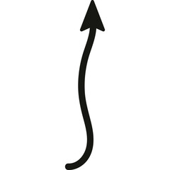 Doodle Arrow Direction, Hand Drawn Arrow Mark Icon