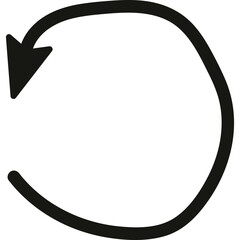 Doodle Arrow Direction, Hand Drawn Arrow Mark Icon