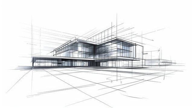 Construction blueprints and architectural drawings