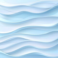 Abstract Pattern With 3D Wavy Lines, Background With Smooth Shapes, Minimalistic Design