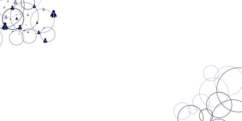 Obraz premium Abstract human connections, Bright background.