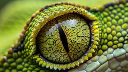 Fototapeta premium Close-Up of a Reptile Eye