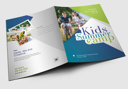 Kids Summer Camp Presentation Folder Template