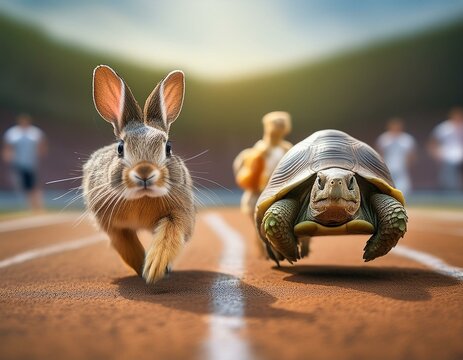ウサギと亀