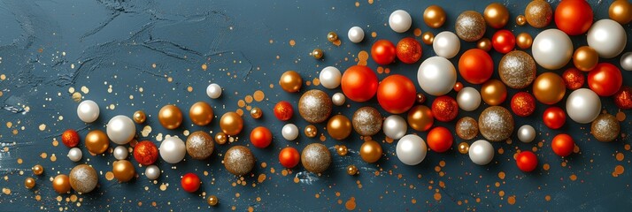 Galaxy themed birthday card mockup with starry sky, silver glitter, planets, and dreamy atmosphere