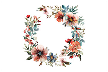 Elegant Blossoms: Stunning Floral Wreath