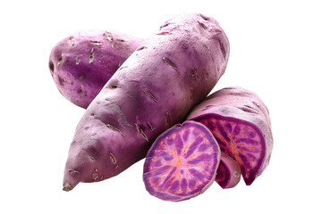 Obraz premium Jewel orange sweet potatoes isolated on a white background.