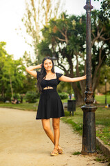 portrait of a girl at the park during summer