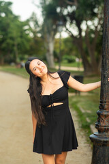 portrait of a girl at the park during summer