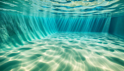 Underwater pool light and shadows