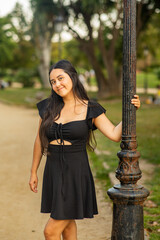 portrait of a girl at the park during summer