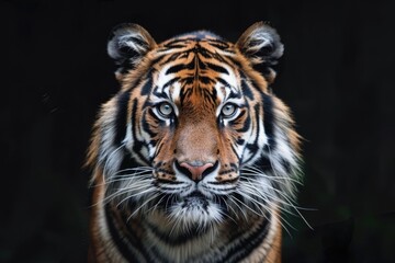 Fototapeta premium Close-Up Portrait of a Majestic Tiger