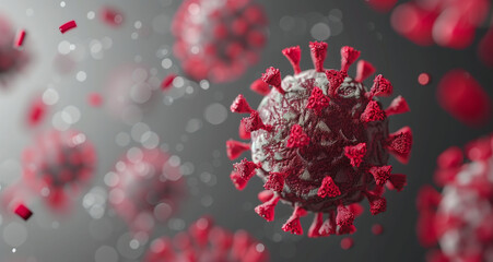 red cells flowing through vein