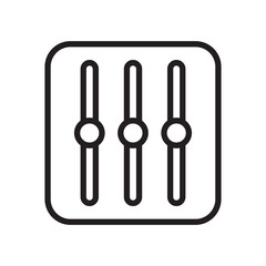 sound equalizer icon symbol