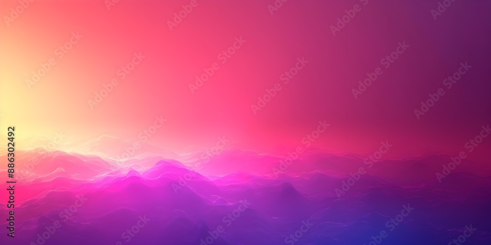 Poster vibrant gradient backdrop for product presentation with copy space