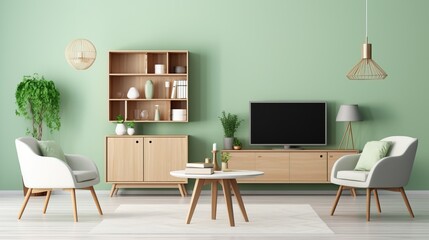 Relaxing Living Room with Natural Touches